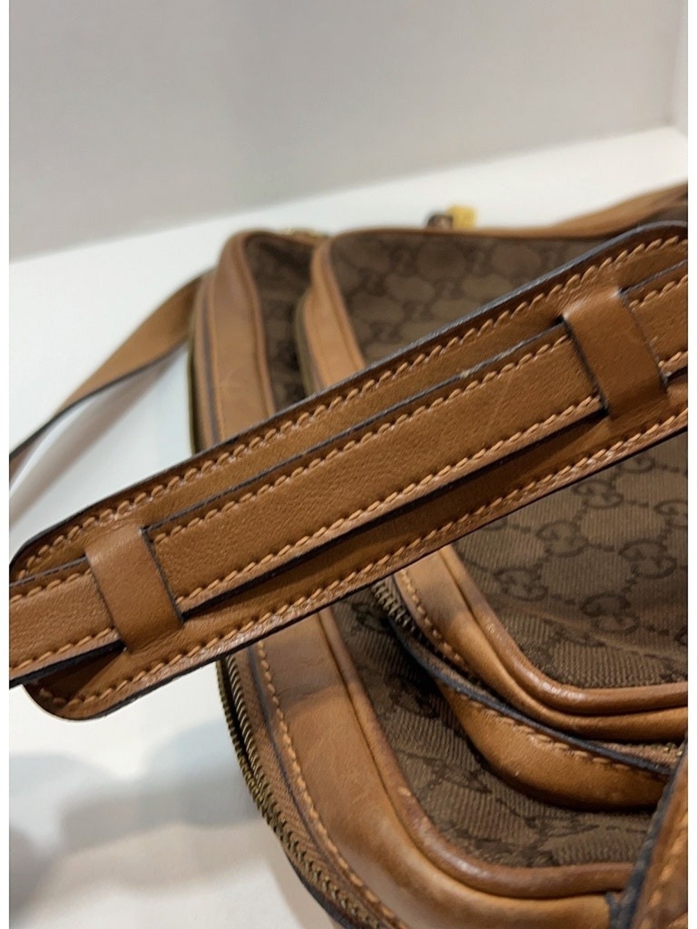Gucci Brown GG Canvas Crossbody Bag - Picture 6 of 12